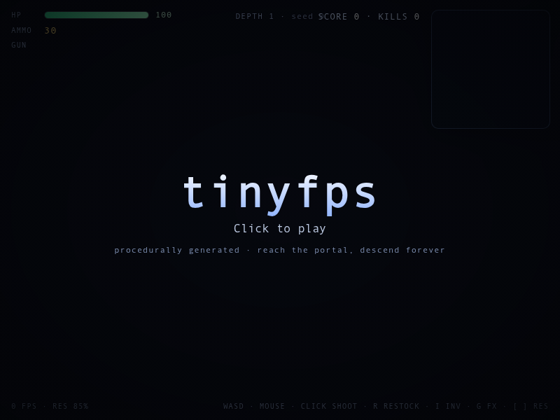 3D игра tinyfps